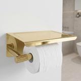 Držiak na toaletný papier s poličkou 6613 Modern Gold