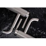 Bateria Umywalkowa REA Argon Nikiel Szczotkowany Niska