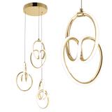 LED-Hängeleuchte G082-3CPR Gold