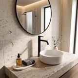 Bathroom faucet Rea Lungo Black High