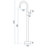 Robinet de lavabo Rea Lungo Brush Gold