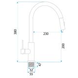 Robinet de cuisine REA Ontario Brush Nickel