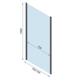 Tuš kabina REA Rapid Swing Chrome