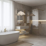 Kabina prysznicowa Walk-In Rea Flexi Transparent / Brush Gold 110