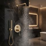 Kit de douche encastré Rea Lungo Diamond Brush Gold + BOX
