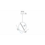 Hängelampe gold APP481-1CP