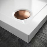 Dušas paliktnis Rea Belmond White 80x80 Brush Copper