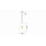 Lampe orange APP434-1CP