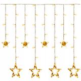 Lampki choinkowe kurtyna LED gwiazdy 2m