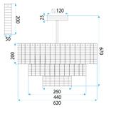 Hängelampe für die Decke APP1677-8CP Braun