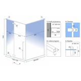 Cabine de duche Rea Fargo 120x90 Ouro