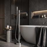 Vloeren  badmengkraan Rea Lungo Diamond Chrome