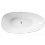 Μπανιέρα ανεξάρτητης τοποθέτησης ακρυλική  Carmen 170 εκ.