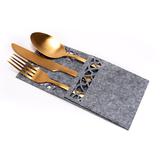 Pokrowiec na sztućce Świateczny 4 szt KF357-4G