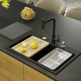 Granite sink MARC 110 WORKSTATION Black