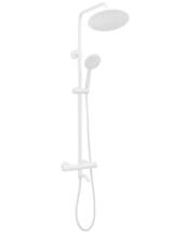 Kit de douche avec Thermostat Lungo White Mat