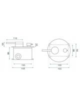 Shower system  Rea Foss Clif Brush Gold + BOX