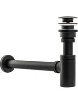 Universal Click-Clack Νιπτήρας Siphon Rea Black Antique