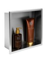 ÉTAGÈRE D'ENCASTREMENT POUR SALLE DE BAINS 30x30 brush gold