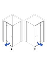 Cabine de duche Rea Atlas 90x90 Chrome