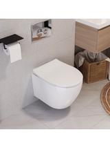 Zestaw Misa WC Carlo Mini Rimless Flat + Bidet Carlo Mini