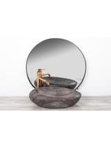 Πάγκος νιπτήρας Rea Roxy A Stone D.Grey 49 x 31 x 13.5 cm