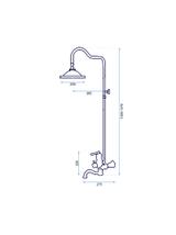 Kit de douche Rea Vintage Black