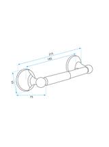 UCHWYT NA PAPIER TOALETOWY 332869A RETRO CZARNY