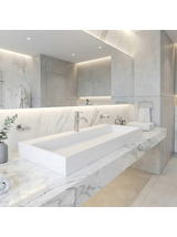 Умывальник конгломератный на столешницу GOYA 100CM