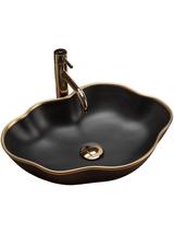 Rea Pearl  //  Color : Black Matt & Gold Edge  //  51.5 x  37.5 x 13.5 cm