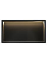 VSTAVANÁ KÚPEĽŇOVÁ POLICA LED 30x60 black
