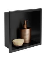 bathroom shelf 30x30 matte black