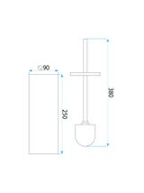 Szczotka WC B106 BLACK