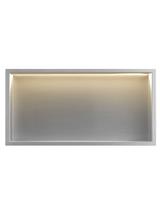 UGRADBENA KUPAONSKA POLICA LED 30x60 steel brush