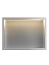 VSTAVANÁ KÚPEĽŇOVÁ POLICA LED 30x45 steel brush