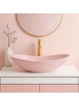 Countertop Basin Rea Royal Powder Pink Matt