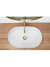 Νιπτήρας πάγκου Rea Nadia White Gold Edge 61 x 38.5 x 12 cm