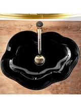 Πάγκος νιπτήρας Rea Pearl Black 51.5 x 37.5 x 13.5 cm