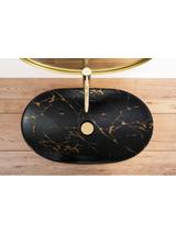 Umywalka nablatowa REA Royal In Black Marble Gold
