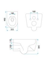 Vaso sanitário Rea Gustavo Rimless