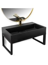UMYWALKA KONGLOMERATOWA NABLATOWA GOYA BLACK MAT 60CM + STELAŻ