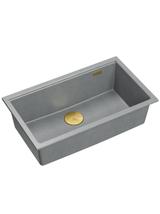 Zlewozmywak granitowy Logan 110 Szary Metalik