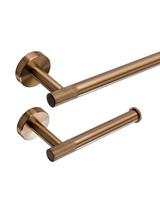 Juego de accesorios de baño GRID Brush Copper 4 piezas
