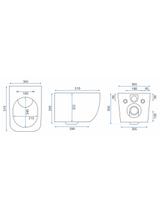 MISA WC PODWIESZANA MARTIN SLIM RIMLESS DUROPLAST