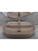 Umywalka REA Aura 61 Beige Shiny