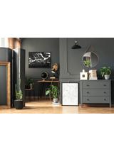 LUSTRO NA LINIE OKRĄGŁE SREBRNE  40CM KLMH-0410S-1