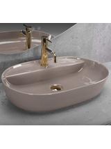 Umywalka REA Aura 61 Beige Shiny