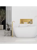bathroom shelf 30x60 gold brush