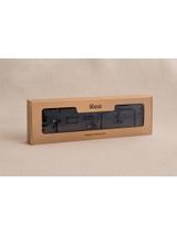 Bathroom Accessories Set GRID Black 4 Pieces