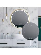 LUSTRO ŚCIENNE LED 90cm MMJ Złote Szczotkowane